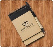  Customized Recycled Jotter & Pen With Black Trim